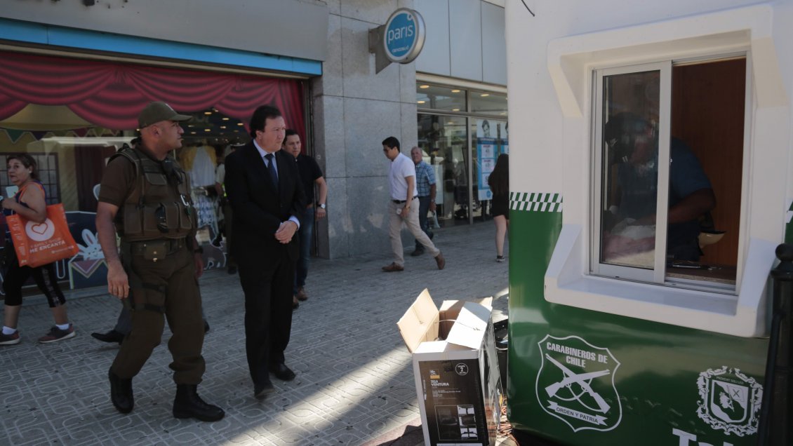 Centro de Talca cuenta con dos casetas de vigilancia de seguridad pública