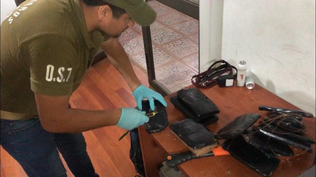 Arica: Detectan más de 20 kilos de marihuana ocultos al interior de un bus rumbo a Santiago