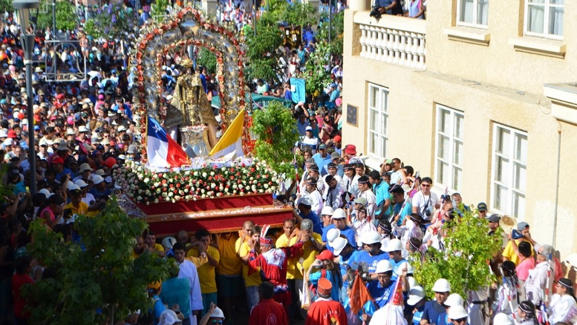 Fiesta Grande de la Virgen de Andacollo vive su jornada principal este miércoles