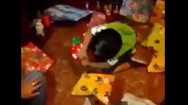 Niño chileno se emocionó hasta los gritos cuando le regalaron una sandía
