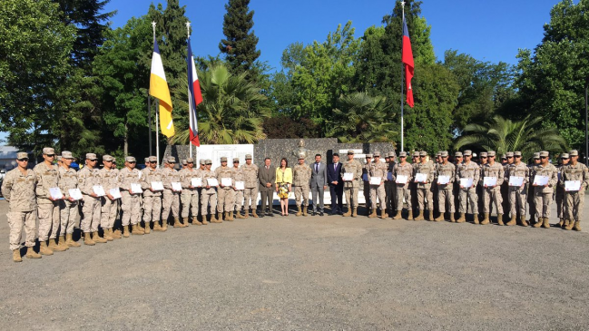 Cincuenta conscriptos del Regimiento de Chillán recibieron capacitación laboral