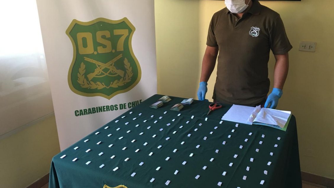 Chillán: Carabineros detuvo a mujer por microtráfico de pasta base