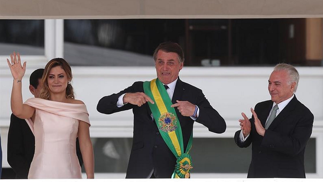 Jair Bolsonaro juró como nuevo presidente de Brasil