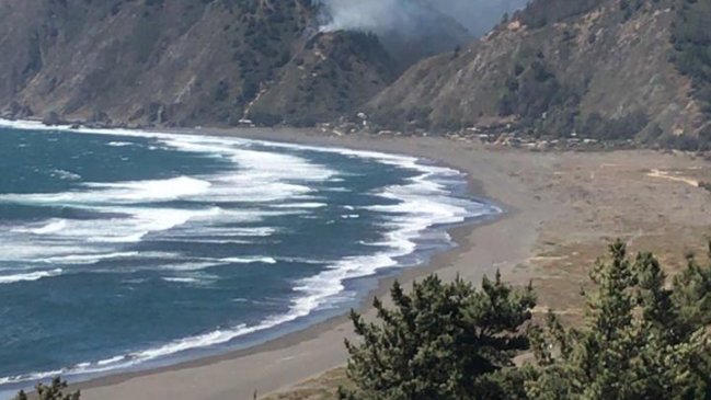 Declaran alerta roja por incendio forestal en sector La Polcura en Navidad