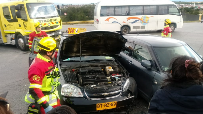 Colisión en el sector sur de Punta Arenas dejó dos heridos