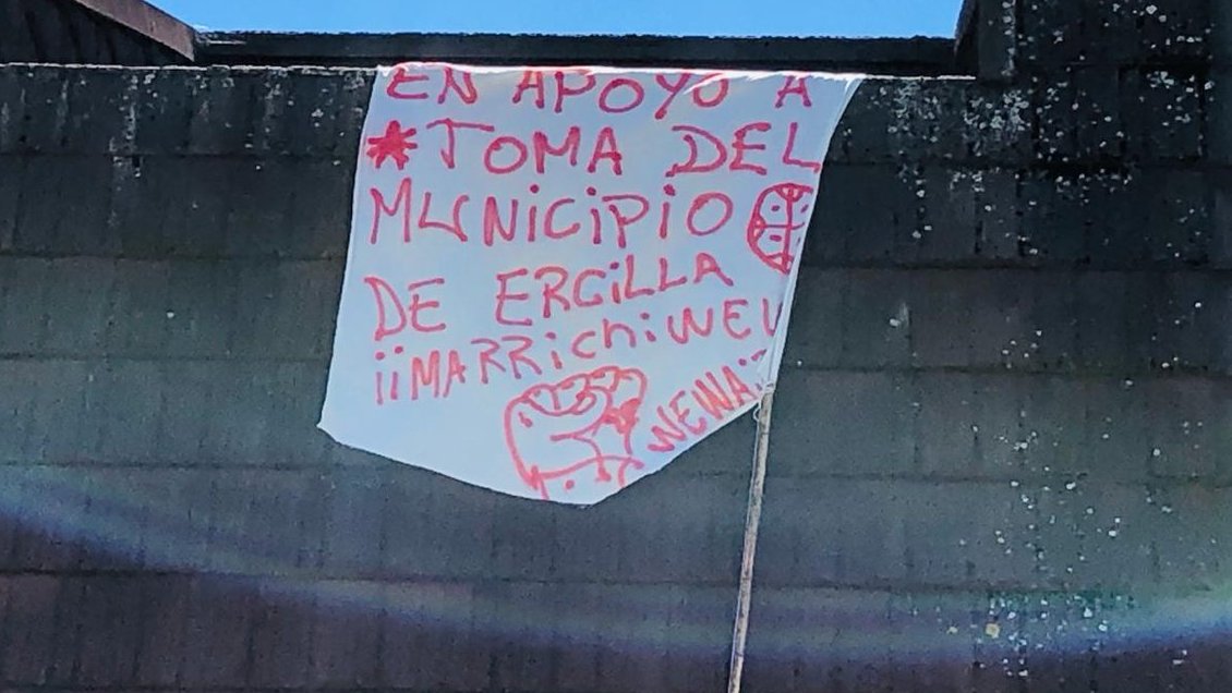 Alcalde solicitó que se deponga toma de la Municipalidad de Collipulli