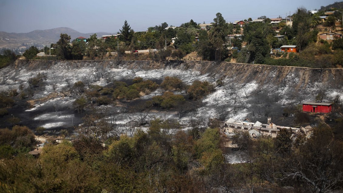 Los incendios forestales que afectan a la zona centro sur