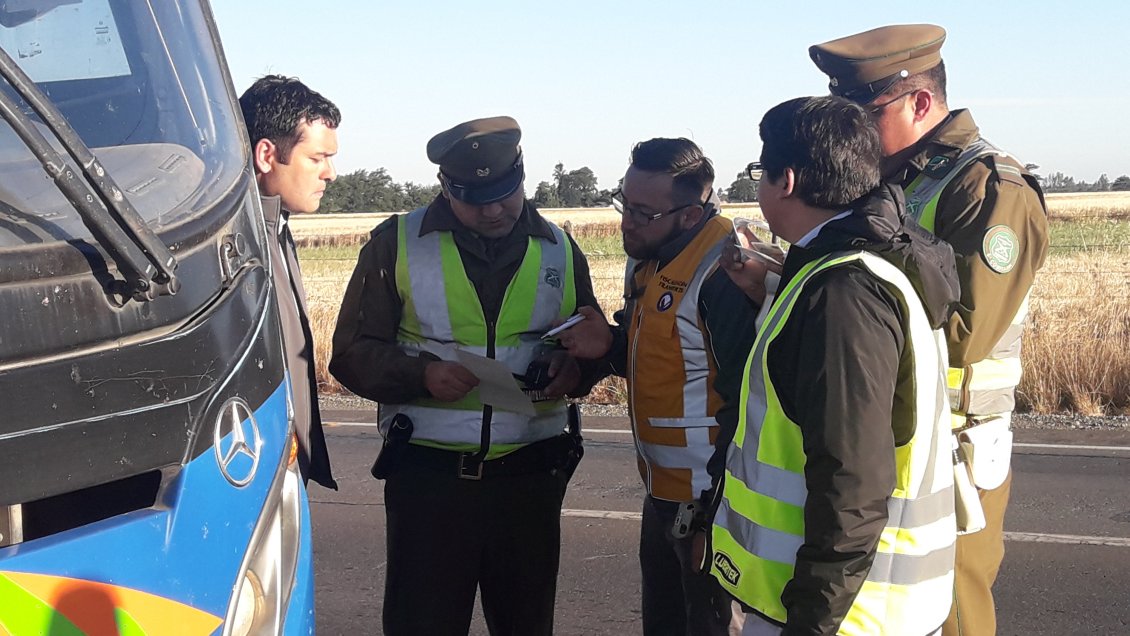 Ñuble: Fiscalización a transportes de temporeros sacó tres máquinas de circulación