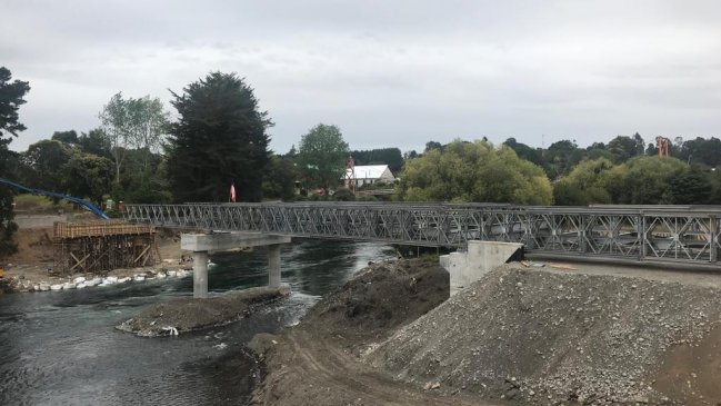 Osorno: Puente Cancura presenta avance de un 90 por ciento