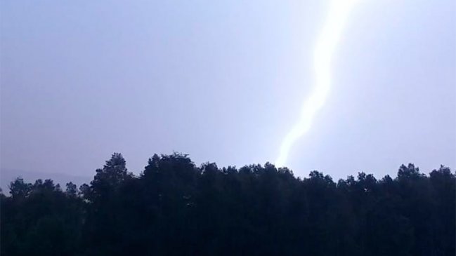 Un rayo impactó a un niño de 11 años en la Región de La Araucanía