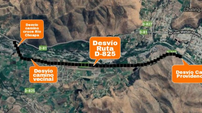 Corte de tránsito en la ruta que une a Salamanca e Illapel se extenderá por siete meses