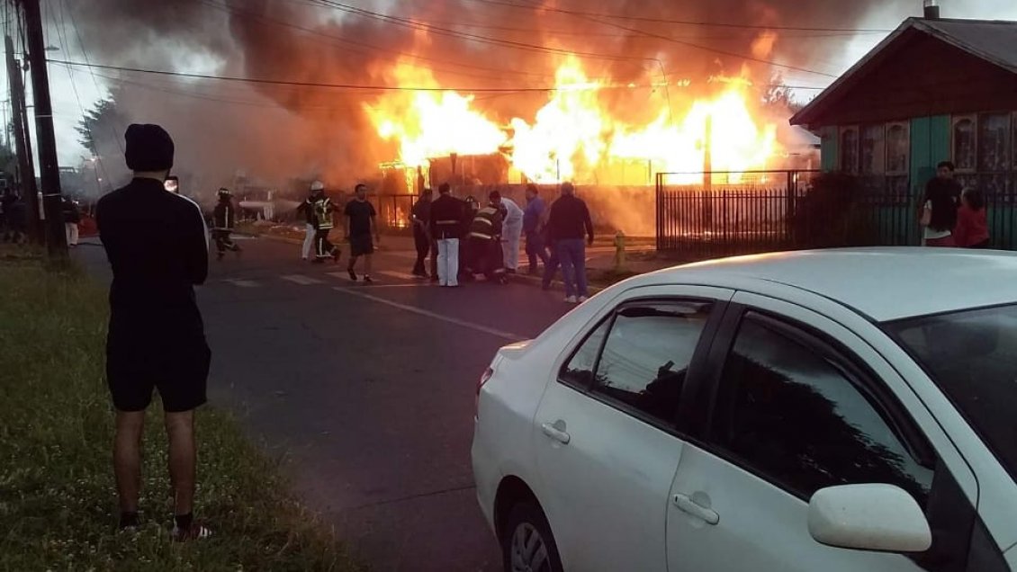 Adulto mayor falleció en incendio en Osorno