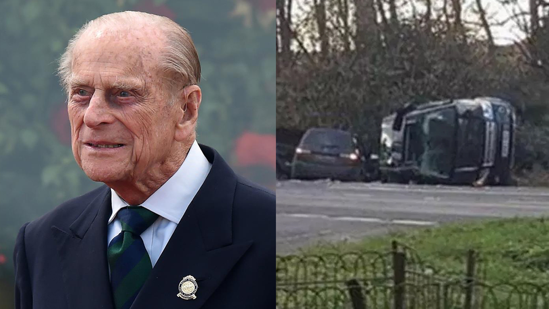 El duque de Edimburgo salió ileso de un violento accidente de tránsito