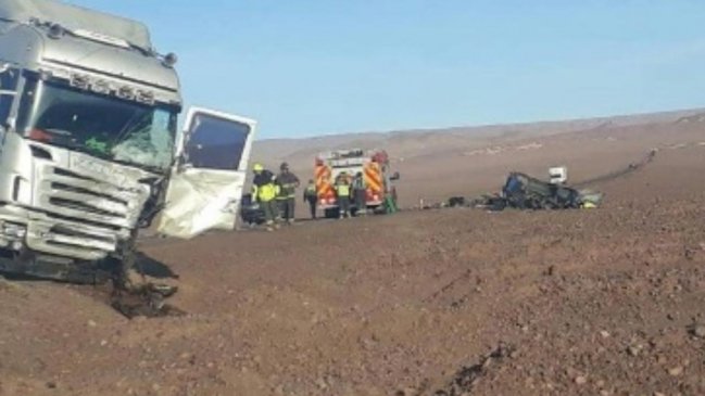 Un fallecido dejó colisión en la ruta que une Calama con San Pedro