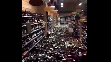   La Serena: Fuerte sismo destruyó mercadería de supermercado 