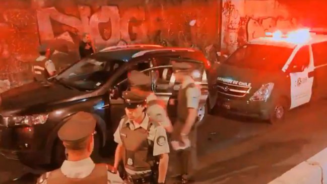 Persecución terminó con seis detenidos por robo en mall