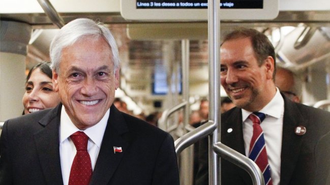 Piñera estresó al presidente de Metro con una mención a la 