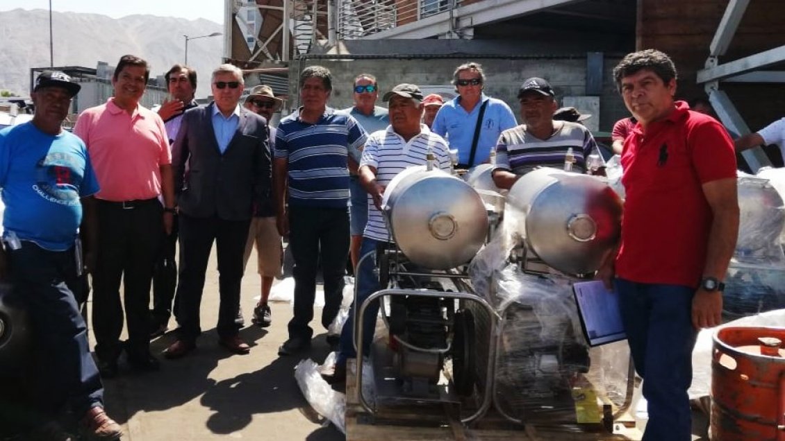 Iquique: Pescadores artesanales recibieron kits de seguridad