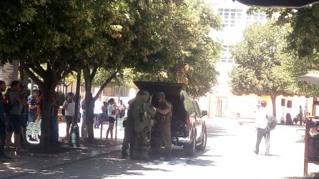 Falso aviso de bomba movilizó a personal del GOPE en Rancagua