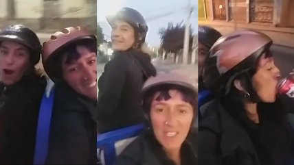 Mujeres iban felices de un carrete y su festivo choque se viralizó
