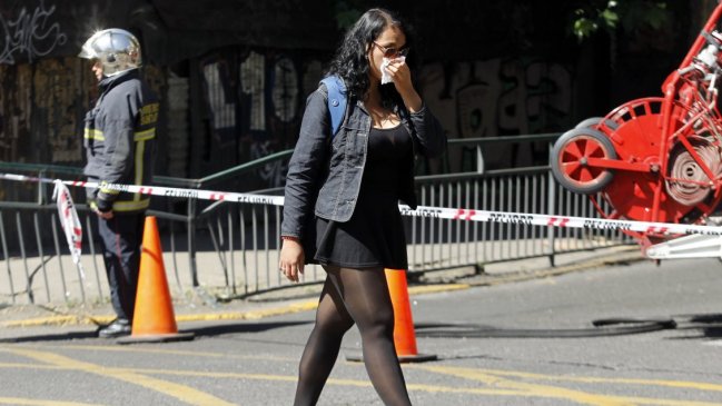 Fuga de gas obligó a evacuar la Facultad de Medicina de la U. de Chile