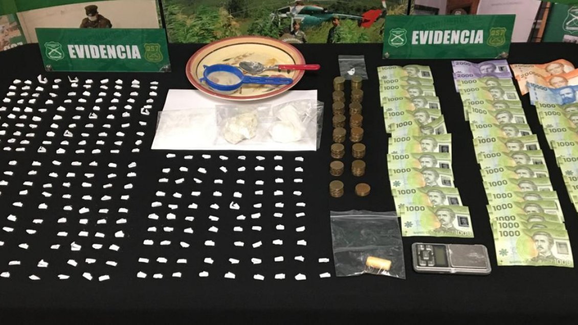 Decomisan más de mil dosis de drogas en la Región de Valparaíso