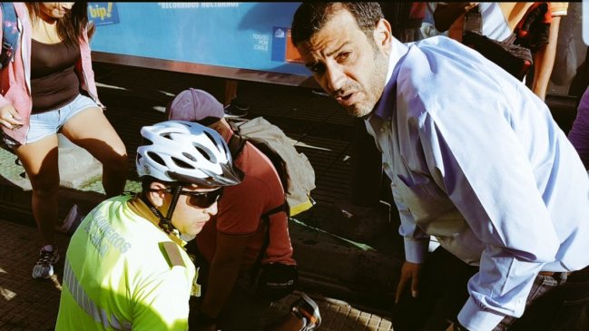 Alcalde de Estación Central participó en una detención ciudadana