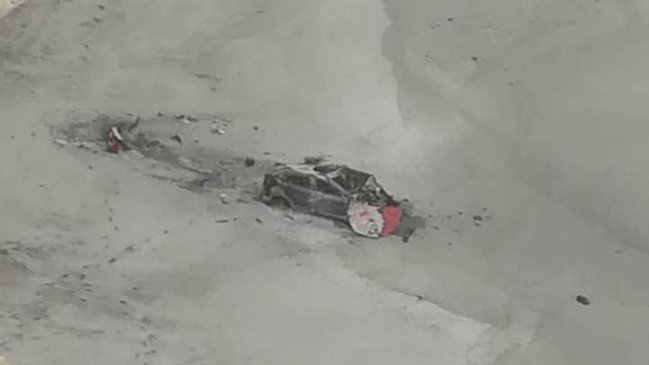 Automóvil desbarrancó en las cercanías de La Portada de Antofagasta