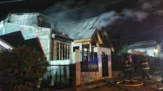 Incendio dejó una persona lesionada en Punta Arenas