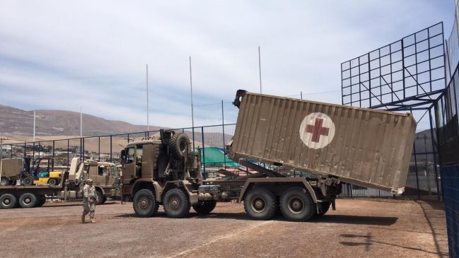  Ejército instaló puesto médico en apoyo a consultorio llovido  