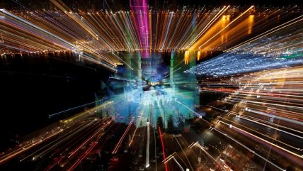  Espectacular show de luces en Emiratos Árabes Unidos  