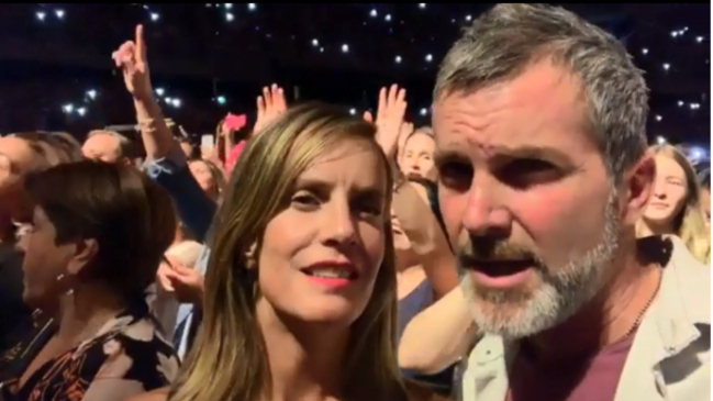 Diana Bolocco y Cristián Sánchez disfrutaron del show de Luis Miguel