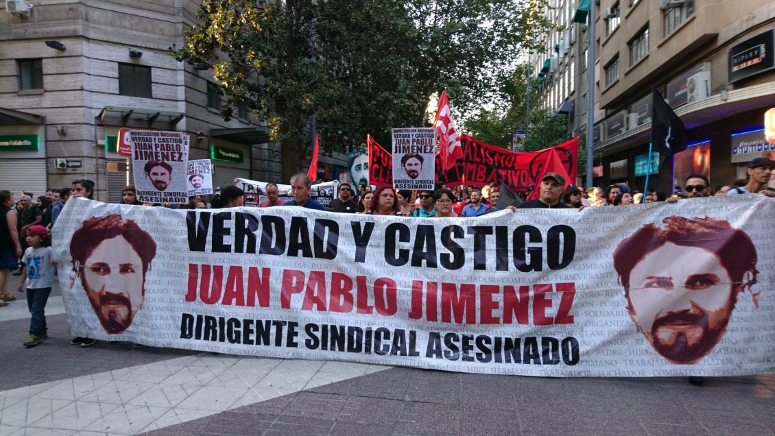 Marcha que conmemoró la muerte de Juan Pablo Jiménez terminó con seis detenidos