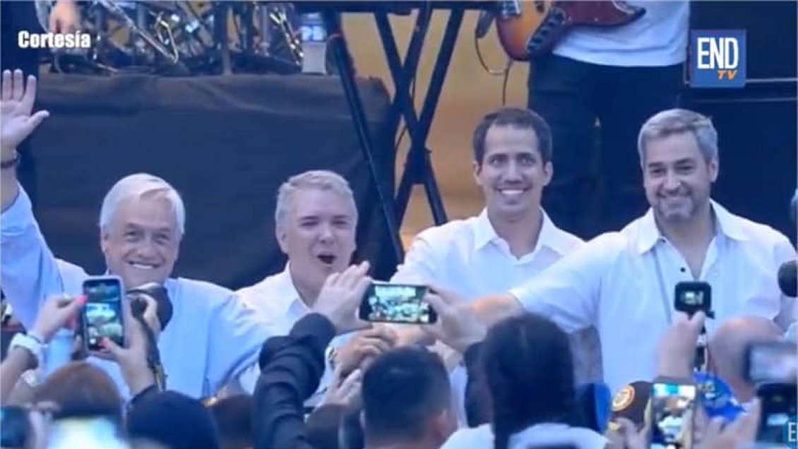 Tres presidentes participaron en jornada que pidió ingreso de ayuda humanitaria a Venezuela