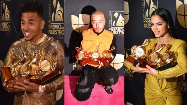 Ozuna, J Balvin y Natti Natasha, los grandes ganadores de los Premios Lo Nuestro
