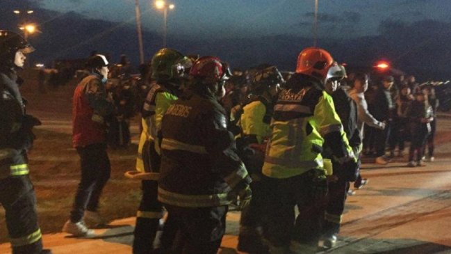 Punta Arenas: Murió mujer que fue aplastada por desplome de escenario