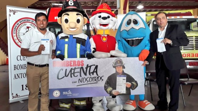 Antofagasta: Este viernes comienza la campaña de donaciones a Bomberos en la cuenta del agua
