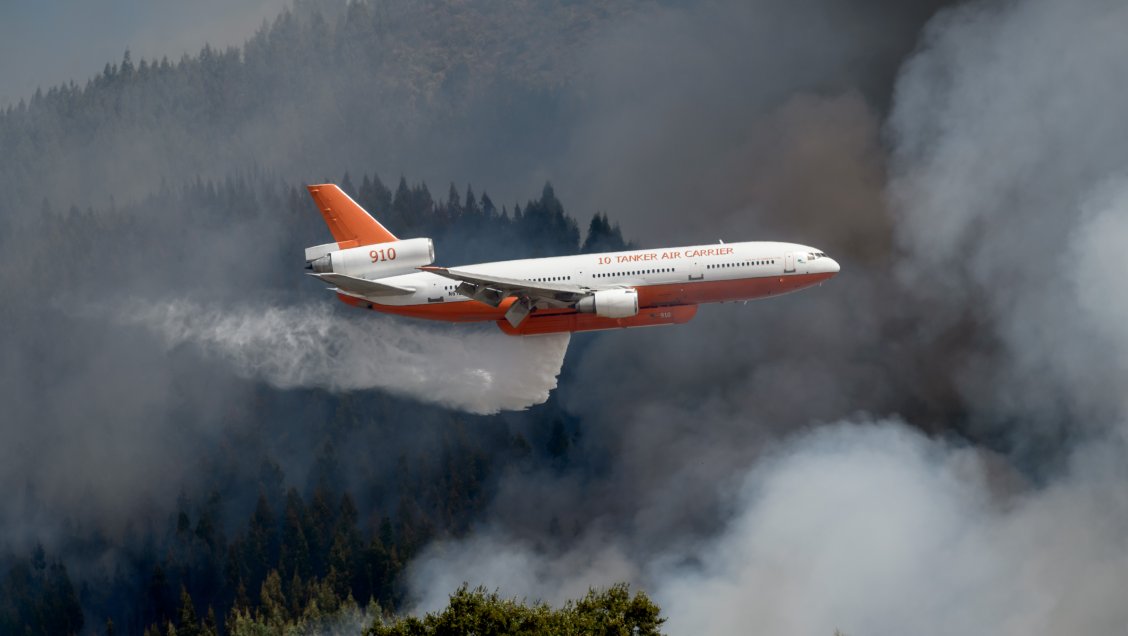 Conaf confirmó que incendio de Ercilla está controlado gracias al Ten Tanker