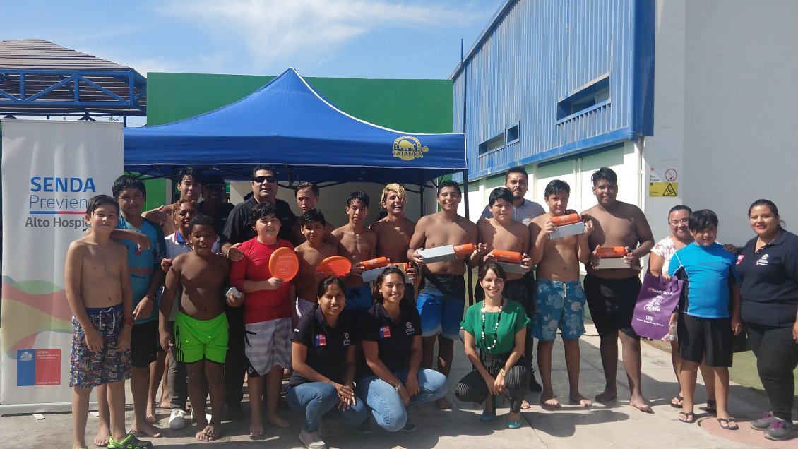 Culminó campaña de prevención en verano de Senda en Alto Hospicio