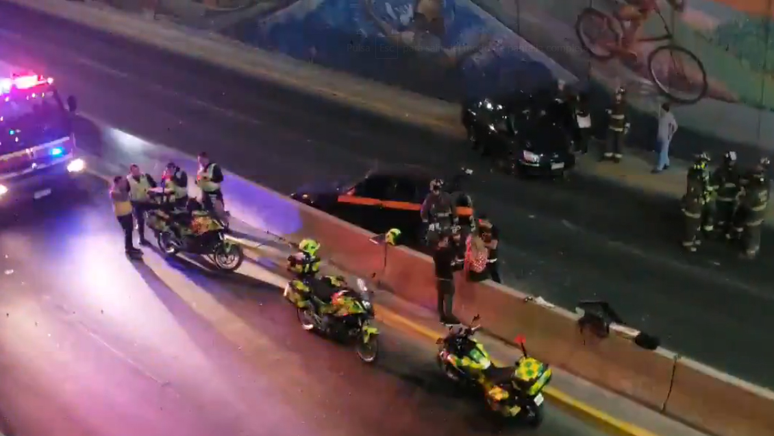 Doble volcamiento genera desvíos y congestión en Avenida La Florida