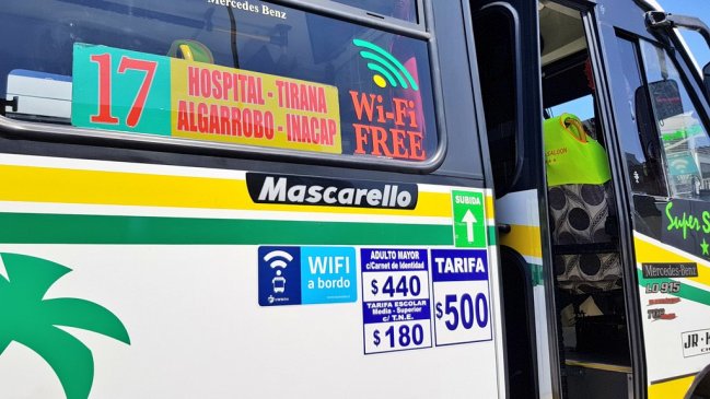 Moderno: 45 micros de Iquique ofrecen wifi gratuito en sus recorridos