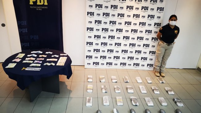 Arica: Seis detenidos y 26 kilos de droga incautados dejo operativo antidroga