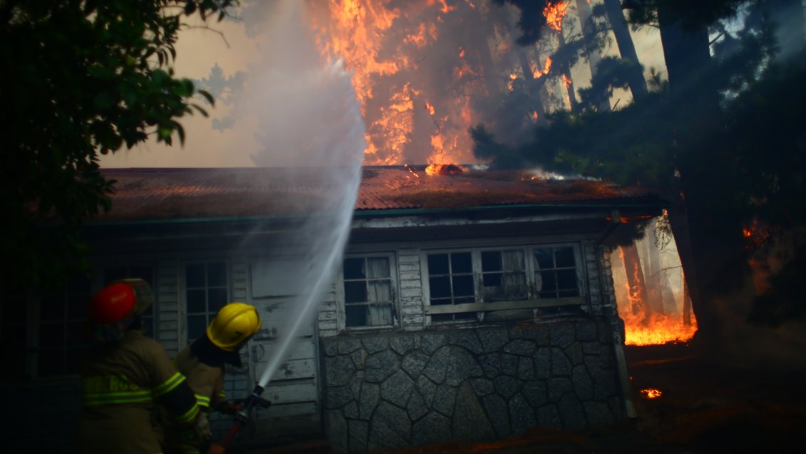 Onemi mantiene activa la alerta roja por incendios forestales en La Araucanía