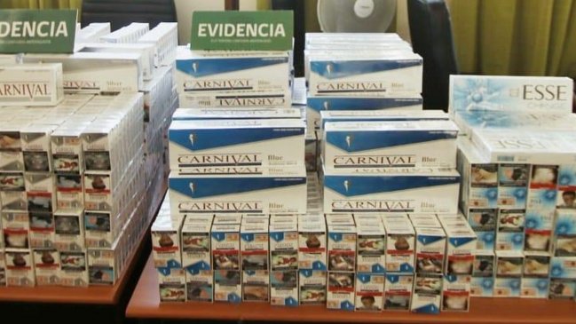 Detienen a contrabandistas de cigarrillos ilegales en Antofagasta
