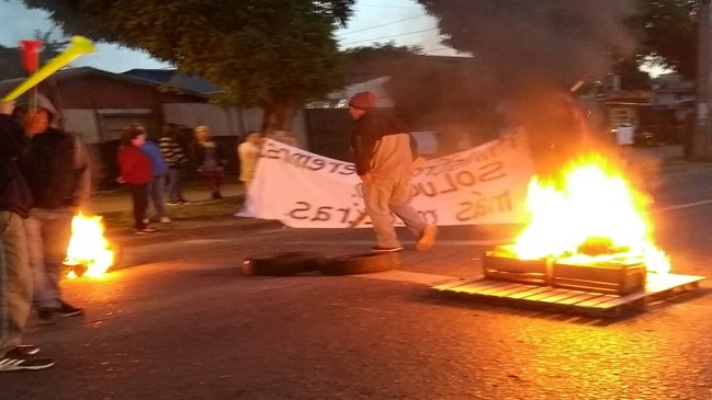 Vecinos de Concepción se manifestaron para exigir viviendas definitivas