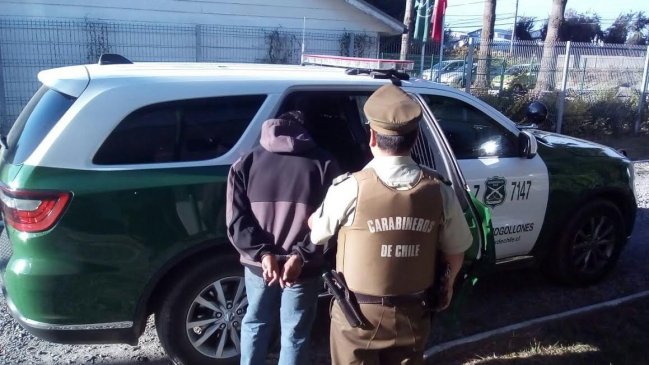 Valdivia: Detienen a sujeto acusado de agredir con un arma blanca a otro hombre en la calle