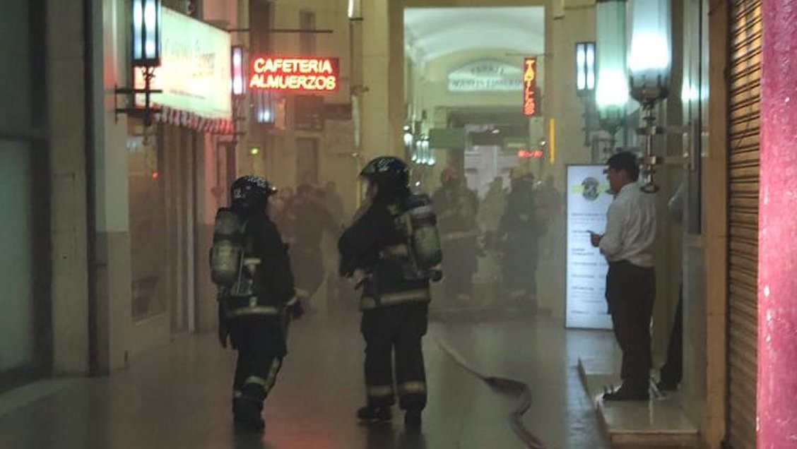 Cierran galería en Bandera con Huérfanos por amago de incendio