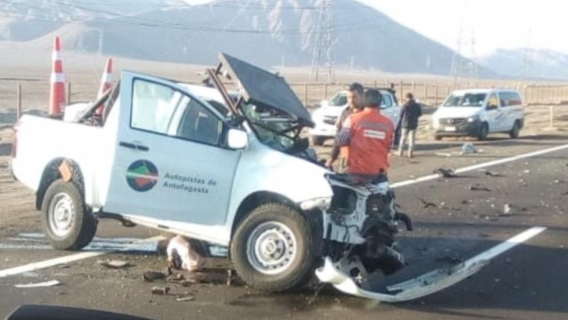 Accidente en Ruta Antofagasta-Mejillones dejó un muerto y un herido grave