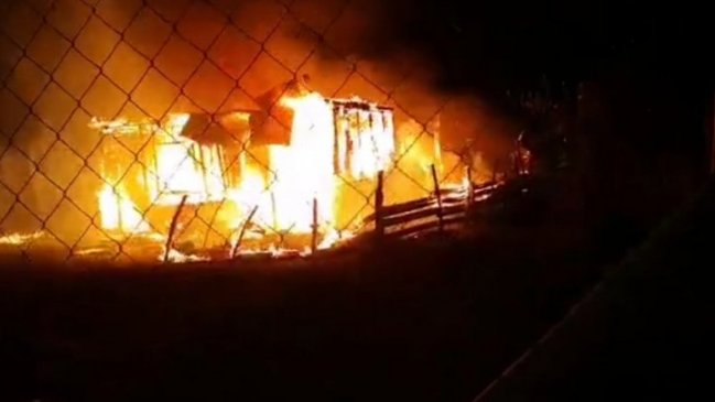 Mujer falleció en el incendio de su casa en Quillón