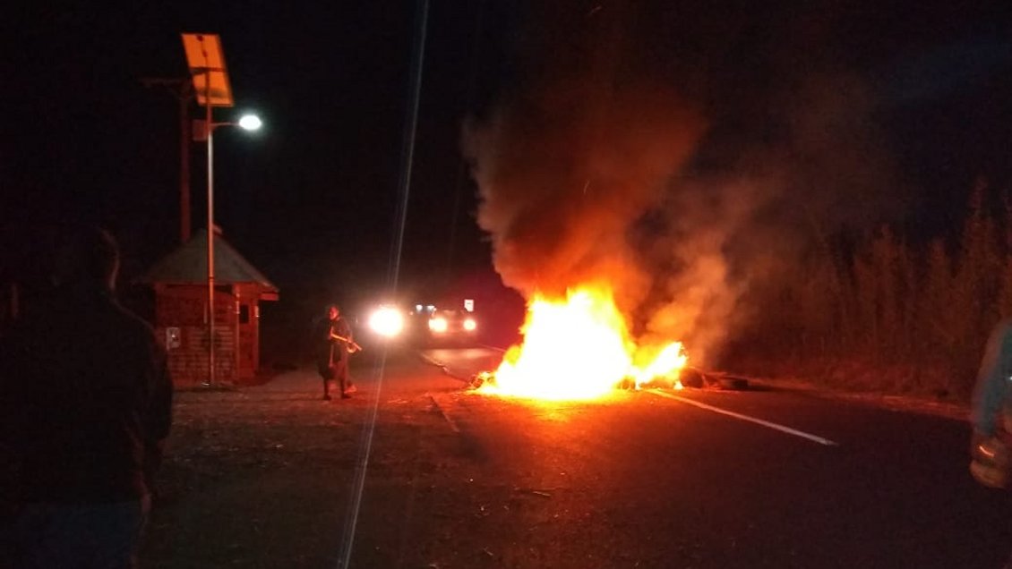 La Araucanía: Comuneros levantaron barricadas en cercanías de Freire